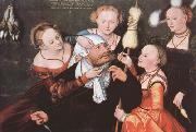 CRANACH, Lucas the Elder Hercules and Omphale (mk08) oil painting picture wholesale